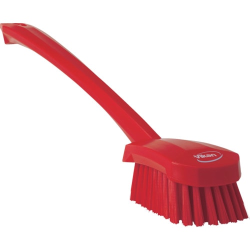 トラスコ中山 Vikan ロングハンドルブラシ 4186 レッド(ご注文単位1個)【直送品】