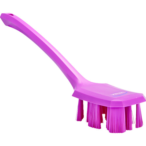 トラスコ中山 Vikan UST ロングハンドルブラシ 4196 ピンク(ご注文単位1個)【直送品】