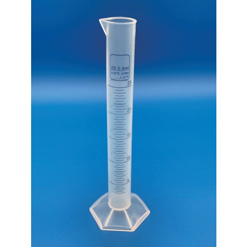 トラスコ中山 レオナ 1256-02 メスシリンダー(プリント)25ml(ご注文単位1個)【直送品】