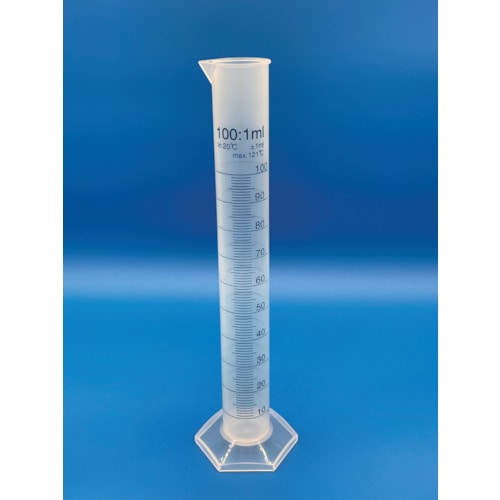 トラスコ中山 レオナ 1256-04 メスシリンダー(プリント)100ml(ご注文単位1個)【直送品】