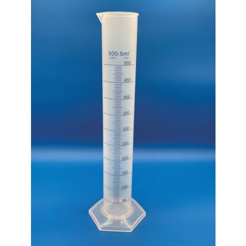 トラスコ中山 レオナ 1256-06 メスシリンダー(プリント)500ml(ご注文単位1個)【直送品】