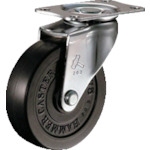 トラスコ中山 ハンマー 旋回式ゴム車輪 75mm 125-3522(ご注文単位1個)【直送品】