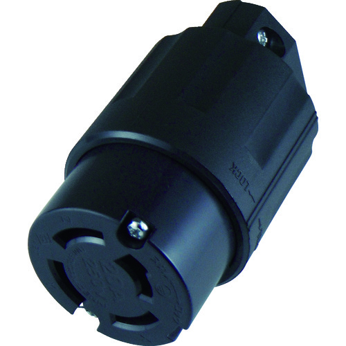 トラスコ中山 アメリカン電機 引掛形 ナイロンコネクタボディ 接地3P20A250V(ご注文単位1個)【直送品】