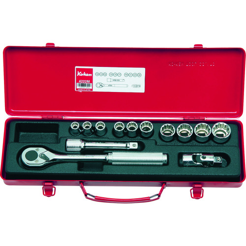 トラスコ中山 コーケン ソケットセット 差込角12.7mm　811-9350（ご注文単位1セット）【直送品】