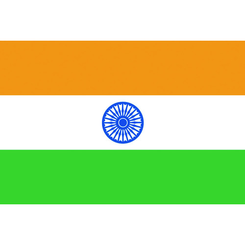 トラスコ中山 東京製旗 国旗No.2(90×135cm) インド（ご注文単位1枚）【直送品】