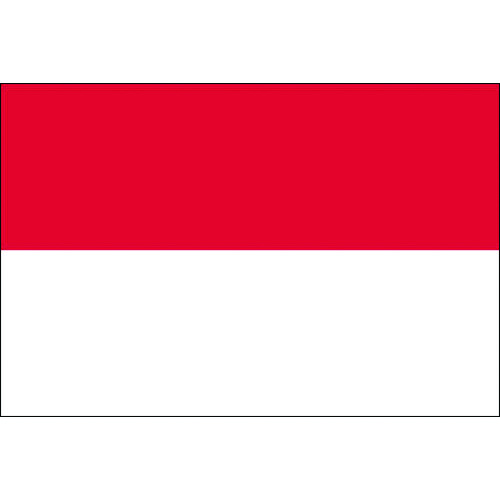 トラスコ中山 東京製旗 国旗No.2(90×135cm) インドネシア（ご注文単位1枚）【直送品】