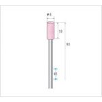 トラスコ中山 ナカニシ ロングシャフト軸付砥石 (1Pk(袋)=10本入) 476-5958(ご注文単位1パック)【直送品】