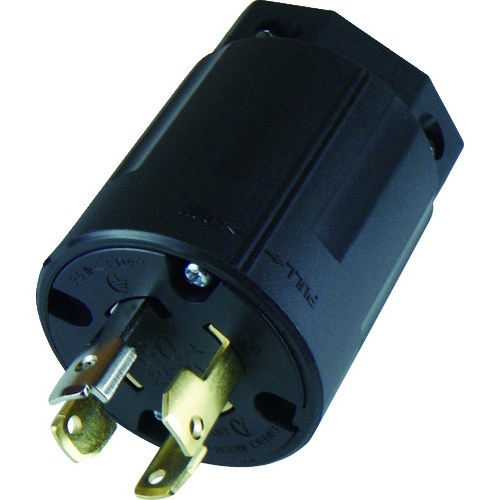 トラスコ中山 アメリカン電機 引掛形 ナイロンプラグ 接地3P30A250V 442-9061(ご注文単位1個)【直送品】