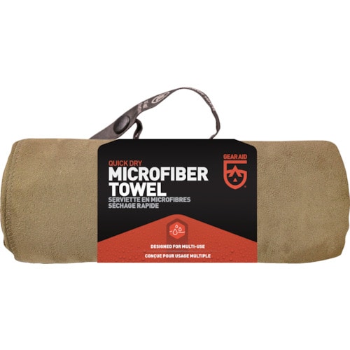 トラスコ中山 Gear Aid ウルトラコンパクトマイクロファイバータオルバッグ コヨーテL(ご注文単位1個)【直送品】
