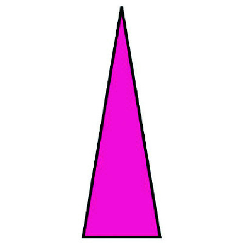 トラスコ中山 ユニット ゲージマーカー蛍光赤・PPステッカー・1シート100枚入（ご注文単位1組）【直送品】