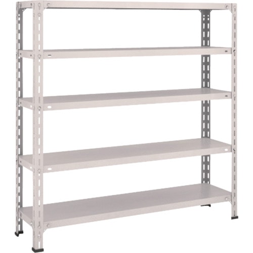 トラスコ中山 TRUSCO スチールラック 軽量棚開放型 W1200XD300XH1200 5段 ネオグレー(ご注文単位1台)【直送品】