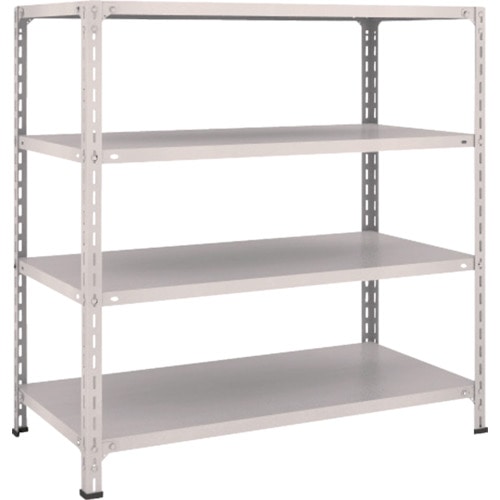 トラスコ中山 TRUSCO スチールラック 軽量棚開放型 W1200XD600XH1200 4段 ネオグレー(ご注文単位1台)【直送品】