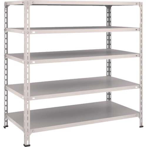 トラスコ中山 TRUSCO スチールラック 軽量棚開放型 W1200XD600XH1200 5段 ネオグレー(ご注文単位1台)【直送品】