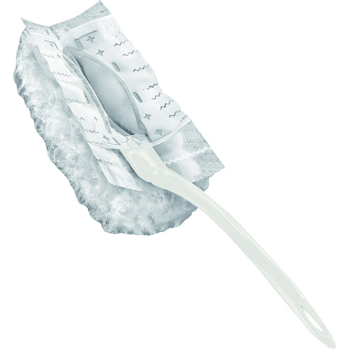 トラスコ中山 ユニ・チャーム 業務用ウェーブハンディスタ-トセット(本体+シート5枚白)(ご注文単位1セット)【直送品】