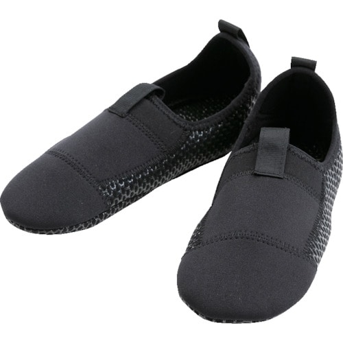 >トラスコ中山 はたラク FUNBAREL(フンバレル) ブラック L(23.5~24.5)(ご注文単位1足)【直送品】