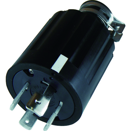 >トラスコ中山 アメリカン電機 引掛形 ゴムプラグ 接地3P60A250V(ご注文単位1個)【直送品】