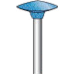 トラスコ中山 ナカニシ ゴム砥石 ハイシャインポリッシャー(10本入)粒度500 ブラウン 外径12mm（ご注文単位1パック）【直送品】