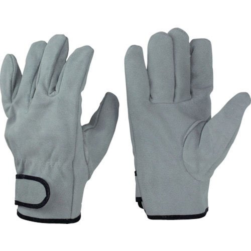 トラスコ中山 おたふく 革手袋 牛床革内綿マジック止(ご注文単位1組)【直送品】