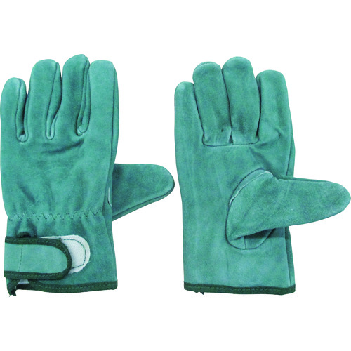 トラスコ中山 おたふく 革手袋 牛床革内綿オイルマジック止(ご注文単位1組)【直送品】