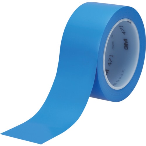 トラスコ中山 3M 高機能ラインテープ 471 青 50mmX18.2m R（ご注文単位1巻）【直送品】