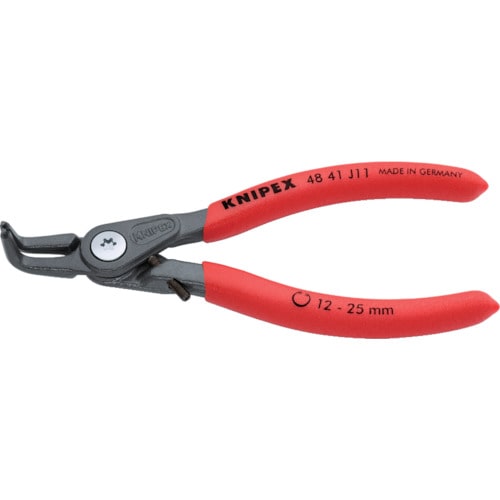 トラスコ中山 KNIPEX 12 -25mm 穴用スナップリングプライヤー 曲(ご注文単位1個)【直送品】