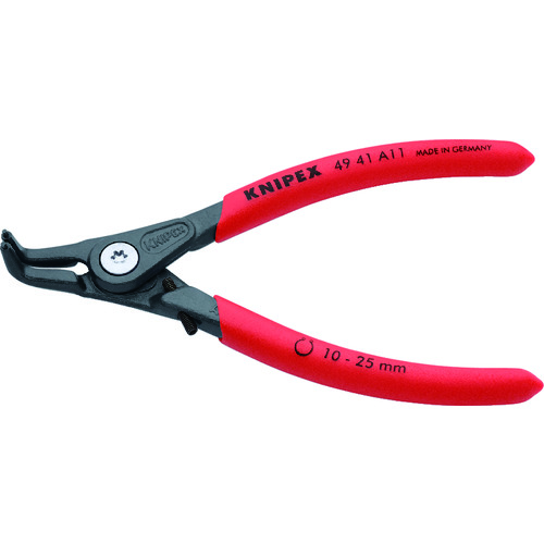 トラスコ中山 KNIPEX 軸用スナップリングプライヤー 曲(ご注文単位1個)【直送品】