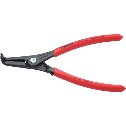 トラスコ中山 KNIPEX 8 -13mm 軸用スナップリングプライヤー 曲 835-8267(ご注文単位1個)【直送品】