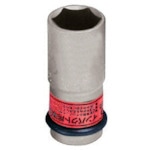 トラスコ中山 TONE インパクト用薄形ホイルナットソケット(自動車整備用) 対辺寸法21mm 差込角12.7mm(ご注文単位1個)【直送品】