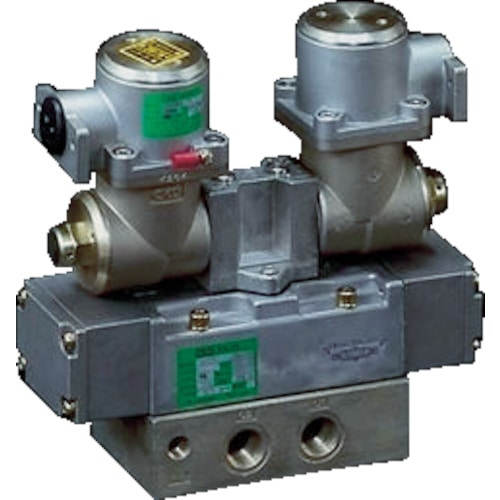 トラスコ中山 CKD 電磁弁 パイロット式 防爆形5ポート弁 4Fシリーズ(ダブルソレノイド) Rc3/8 AC100 376-7965(ご注文単位1台)【直送品】