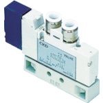 トラスコ中山 CKD 電磁弁 パイロット式5ポート弁 4GA・4GBシリーズ 12ワンタッチ継手(ご注文単位1台)【直送品】