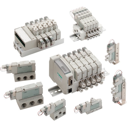 トラスコ中山 CKD パイロット式5ポート弁 ベース配管 123-9398(ご注文単位1個)【直送品】