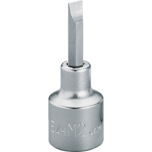 トラスコ中山 TONE ドライバービットソケット(-)No.2 差込角12.7mm 全長57mm（ご注文単位1個）【直送品】