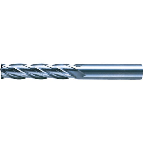 トラスコ中山 三菱K 4枚刃センタカット ハイススクエアエンドミルロング刃長(L)20mm(ご注文単位1本)【直送品】