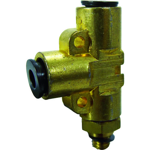 トラスコ中山 チヨダ チューブ継手 フジメイルランティ(金属) 4mm M5×0.8(ご注文単位1個)【直送品】