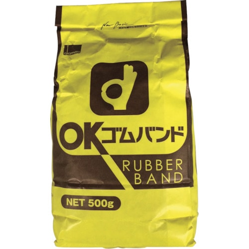 トラスコ中山 オカモト ゴムバンド 500G袋入 (3400本入)(ご注文単位1袋)【直送品】