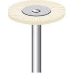 トラスコ中山 ナカニシ 毛ブラシ ハード 豚毛 (10本入) 外径20mm(ご注文単位1パック)【直送品】