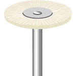 トラスコ中山 ナカニシ 毛ブラシ ハード 豚毛 (10本入) 外径23mm(ご注文単位1パック)【直送品】