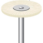 トラスコ中山 ナカニシ 毛ブラシ ハード 豚毛 (10本入) 外径25mm(ご注文単位1パック)【直送品】