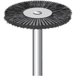 トラスコ中山 ナカニシ 毛ブラシ ハード 馬毛 (10本入) 外径23mm(ご注文単位1パック)【直送品】