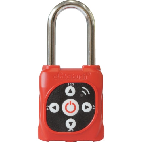 トラスコ中山 ジェーエスビ eGeeTouchLOTOパドロック (赤GT5107)(ご注文単位1個)【直送品】