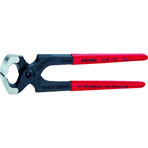 トラスコ中山 KNIPEX 5101-210 ヤットコ (カーペンタープライヤー)(ご注文単位1個)【直送品】