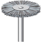 トラスコ中山 ナカニシ ダイヤ入りナイロンブラシ #180 外径23×軸径3×軸長44（ご注文単位1パック）【直送品】