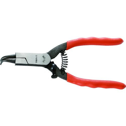 トラスコ中山 TRUSCO スナップリングプライヤー 軸用 Φ1.8 曲爪51型(ご注文単位1個)【直送品】