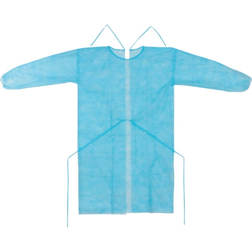 トラスコ中山 アーテック 不織布ガウン ブルー(10枚入)(ご注文単位1個)【直送品】