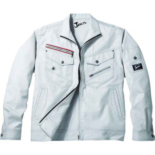 トラスコ中山 Jawin ジャンパー Lサイズ シルバー 855-7266(ご注文単位1着)【直送品】