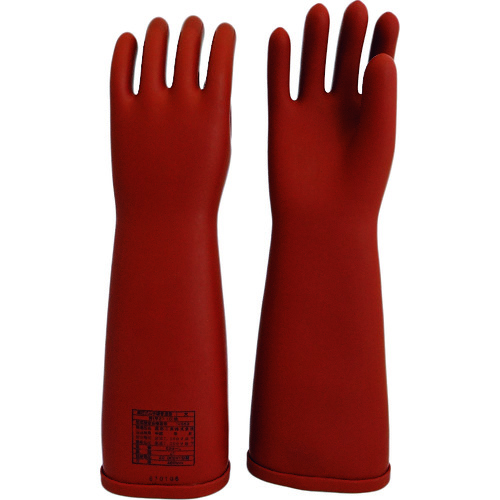 トラスコ中山 ワタベ 電気用ゴム手袋 普通型 大(ご注文単位1組)【直送品】