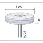 トラスコ中山 ナカニシ 綿バフ (1Pk(袋)＝5本入)（ご注文単位1パック）【直送品】