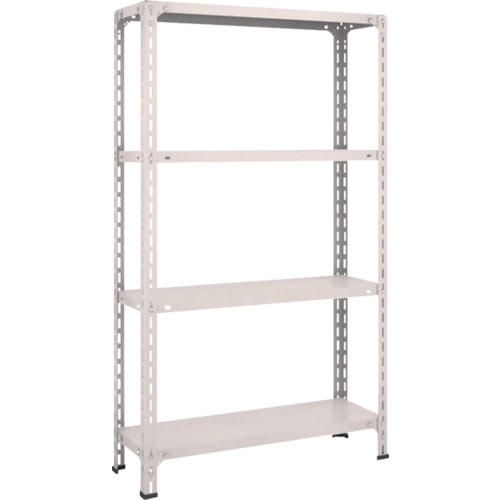 トラスコ中山 TRUSCO スチールラック 軽量棚開放型 W875XD300XH1500 4段 ネオグレー（ご注文単位1台）【直送品】