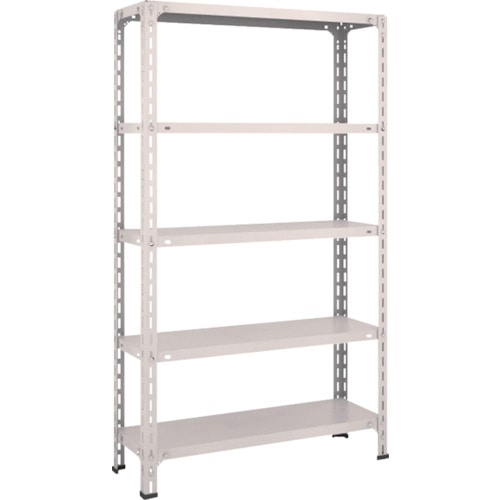 トラスコ中山 TRUSCO スチールラック 軽量棚開放型 W875XD300XH1500 5段 ネオグレー(ご注文単位1台)【直送品】