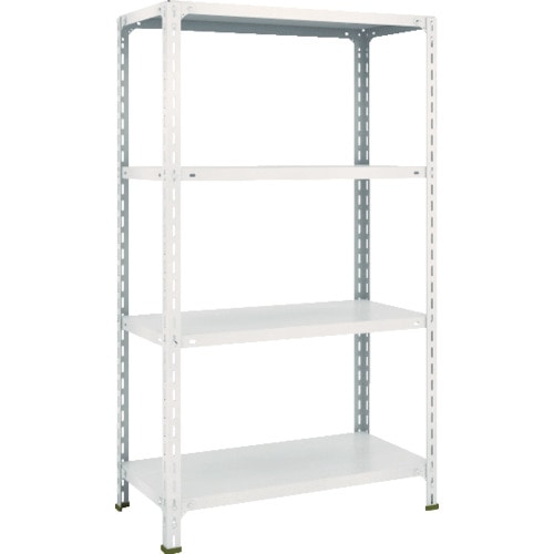 トラスコ中山 TRUSCO スチールラック 軽量棚開放型 W875XD450XH1500 4段 ネオグレー(ご注文単位1台)【直送品】